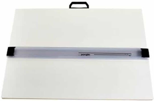 Parallilo Drawing Board for Linear Drawing with Parallel Straight Edge and Brake Pl-102 80x60cm