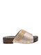 Leather Mules with Heel in Pink Colour