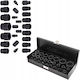 Impact Socket Set Sockets 1/2" 1/4" 4-32mm 6-point 25 Pcs Case