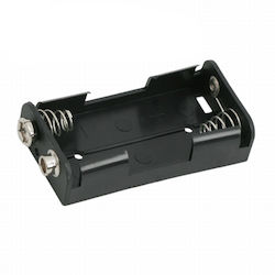 Set 10 Battery Holders 2 X Aa 9v Connection Plastic Aa Battery Holder Black Color Set 10 Pieces