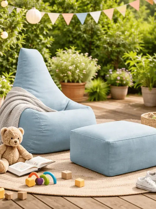 Beanbag Pentru Copii Sako Albastru 45x35x20cm