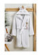 Rebeka Home Kids Bathrobe Beige with Hood
