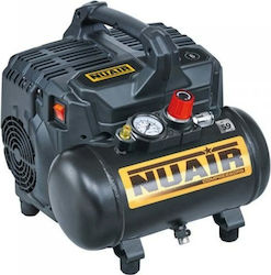 Compresor Nuair Fără Ulei 6l 8 Bar Silențios 59db 1 Buc Compresor Nuair Fără Ulei 6l 8 Bar Silențios 59db 1 Buc