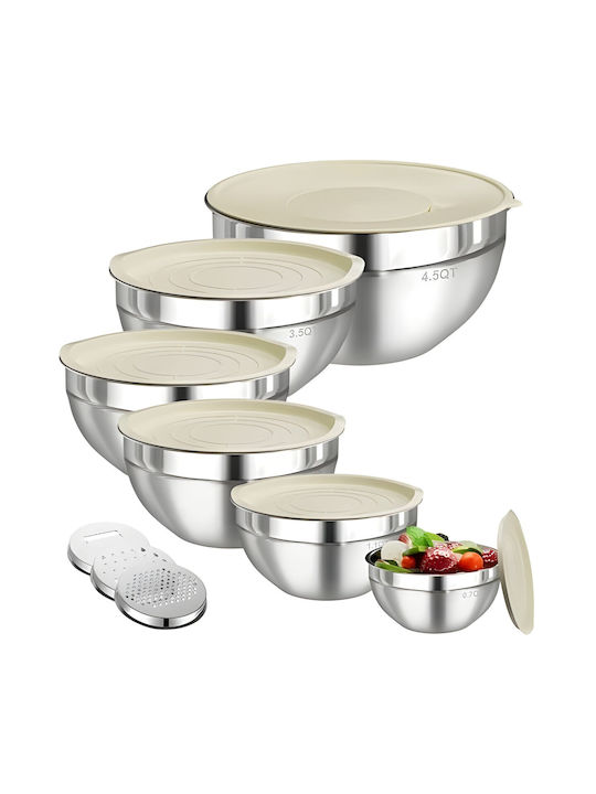 Alista Home Set Cutii De Prânz Inox Gri 6cm 6 Bucăți