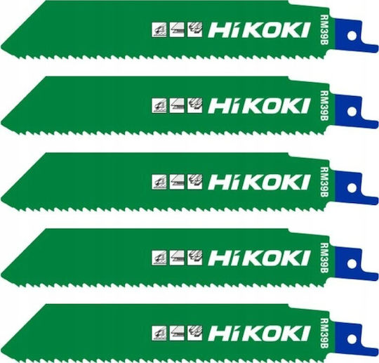 Hikoki S921CHF Jig Saw Blades for Metal 150mm 5 Pieces
