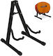 Relaxdays Foldable Guitar Stand Black 37x30x29 Cm