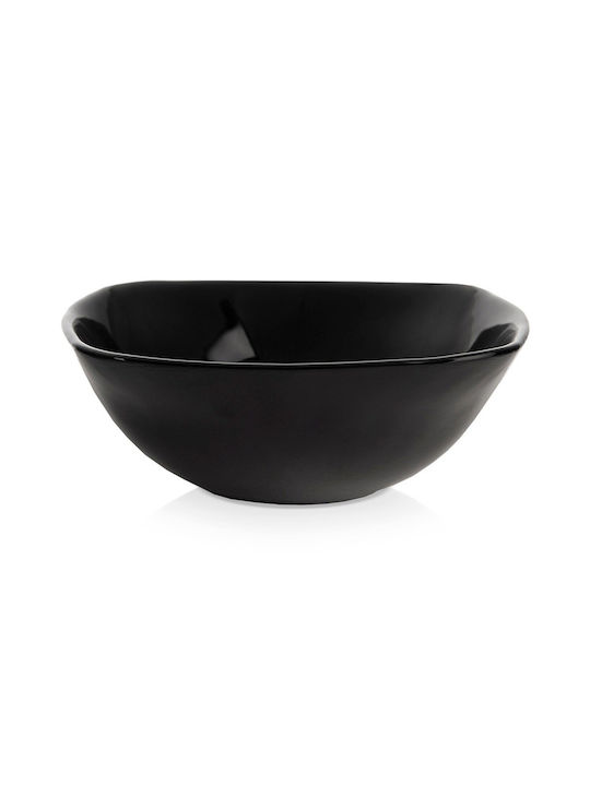 Orion Servierschale Quadratisches Glas Schwarze 11,5x11,5cm