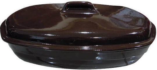 Vas Oval Rezistent La Căldură Din Ceramică