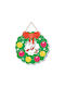 Decorațiune De Crăciun Flippy Suspendată Ușă Perete Șir Inclus 32 X 33 Cm 350g Coroniță Din Hârtie Design Multicolor