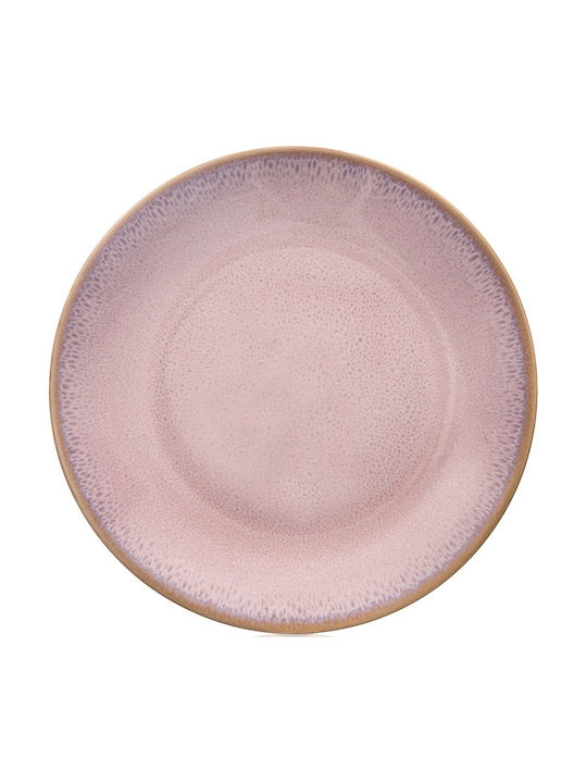 Orion Plată Deșert Ceramică Roz cu Diametru 20,5cm