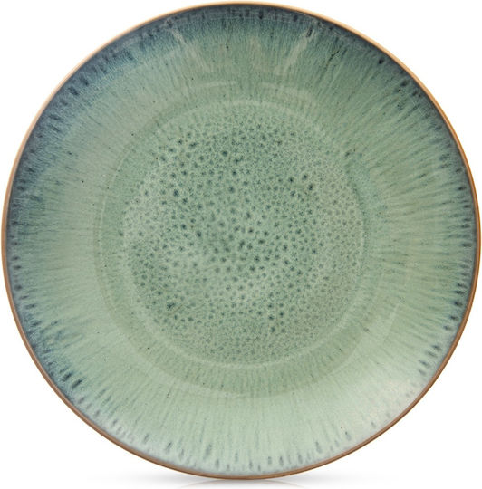 Orion Ceramic Green Dessert Serving Plate with Diameter 27cm