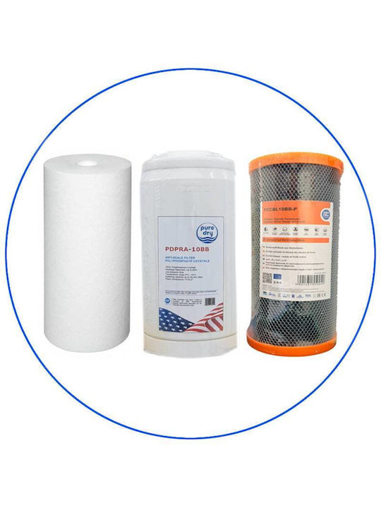 Aqua Filter Water Filter Cartridge Reverse Osmosis Softeners Central Water Filtration System Washing Machine from Activated Carbon 10" Big Blue 5 μm