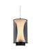 Inlight Adjustable Pendant Ceiling Light Black LED 15x29cm