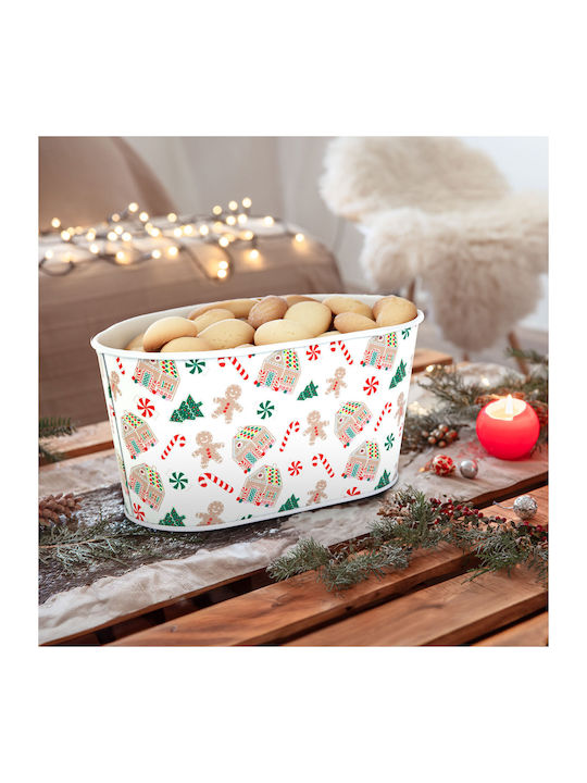 Weihnachtliches Tischgeschirr & Weihnachtlicher Schmuck Brotkorb Weiß Weihnachtliches Tischgeschirr & Weihnachtlicher Schmuck Brotkorb Weiß