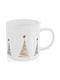 Orion Cană Ceramică De Crăciun Cu Brazi 14x10x10cm 500ml