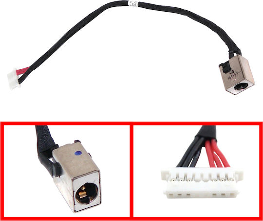 DC Power Jack Socket for Laptop Acer Aspire E1-470 E1-470p E1-470g E1-472 E1-472p E1-472g with Cable 18.7cm 6 Pins Code 31157
