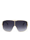 Blumarine Unisex Sunglasses With Gold Frame And Gray Lens SBM182 0300