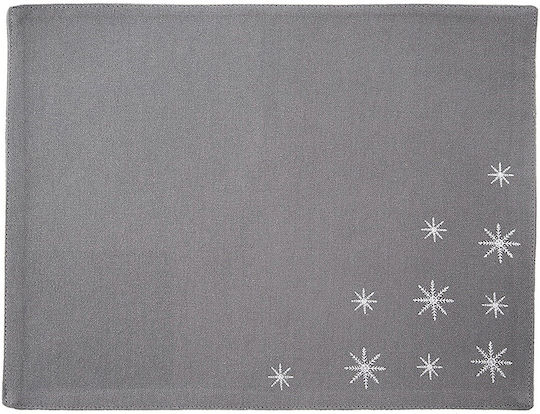 Orion Christmas Fabric Gray Placemats 33.5x26cm