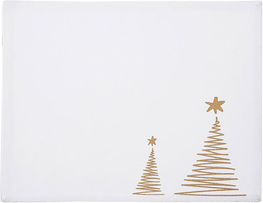 Orion Christmas Fabric Placemats Trees 33.5x26cm