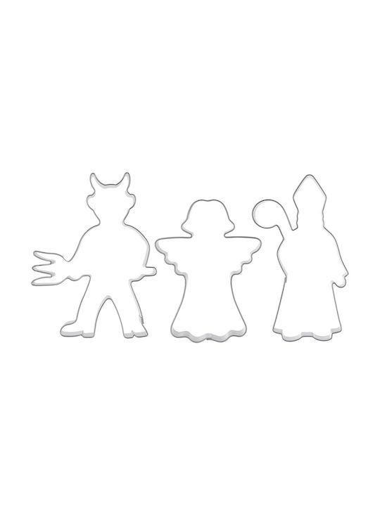 Orion Set Forme De Tăiat Biscuiți Moș Crăciun 3 Bucăți