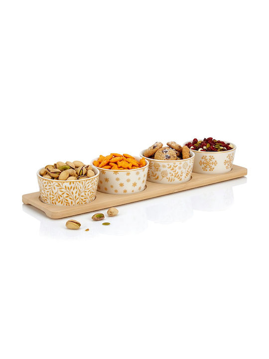 Excellent Houseware Σουπλά Στρογγυλό Κεραμικό Χρυσό 5τμχ Excellent Houseware Σουπλά Στρογγυλό Κεραμικό Χρυσό 5τμχ
