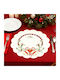Alista Home Set De Masă Rotundă Din Țesătură Roșie 29cm
