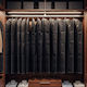 Vilde Fabric Hanging Storage Case for Suit / Dresses in Black Color 60x150cm 12 Pieces