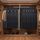 Vilde Fabric Hanging Storage Case for Suit / Dresses in Black Color 60x150cm 10pcs