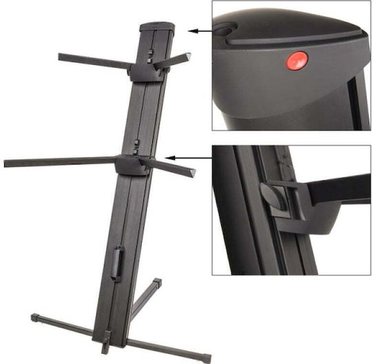 V-tone Deluxe K2 Double Adjustable Keyboard Stand