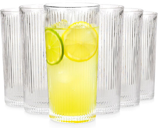 Vilde Set Pahare Cocteiluri Pentru Apă Din Sticlă 320ml 6 Bucăți