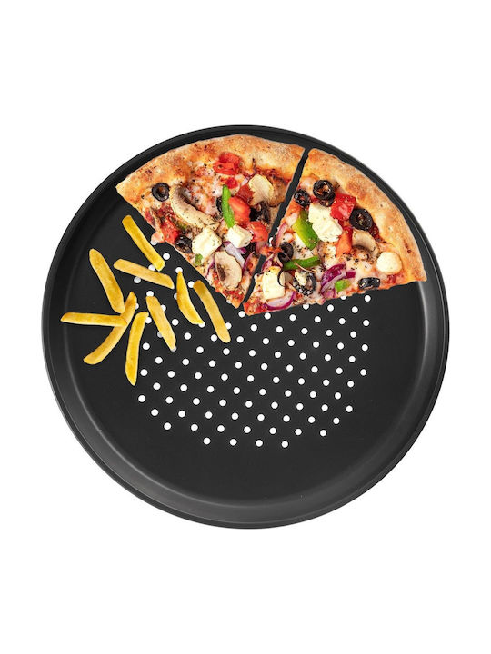 Orion Pizza Baking Pan made of Stainless Steel with Non-Stick Interior Coating 32cm