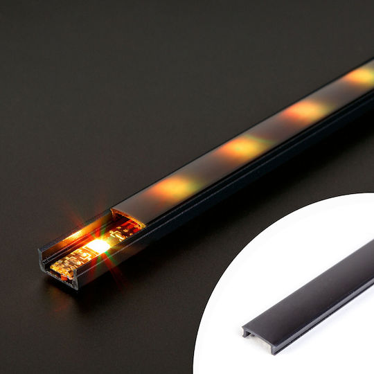 Profil De Aluminiu Pentru Bandă LED Acoperire 1 M Opal Difuzor Din Policarbonat Profil LED 41010 41011