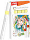 Deli Designing Markers Yellow Set 6 Pieces