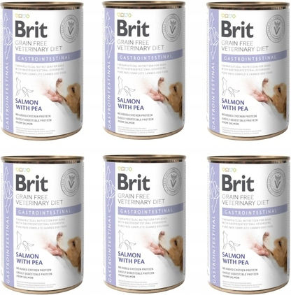 Brit Diets Hrană Umedă Pentru Câini la Conservă Dietetică cu Somon Fără Cereale 6x400gr