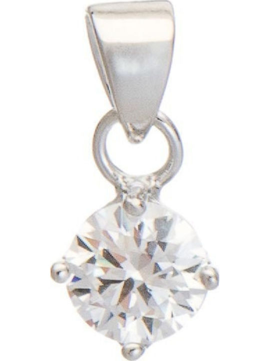 Prince Silvero Charm Solitaire in Silver