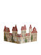 Decorațiune De Crăciun Model Sat De Crăciun Flippy Copac Stil European Pliabil Lemn 57 X 20 Cm Maro Roșu Natural