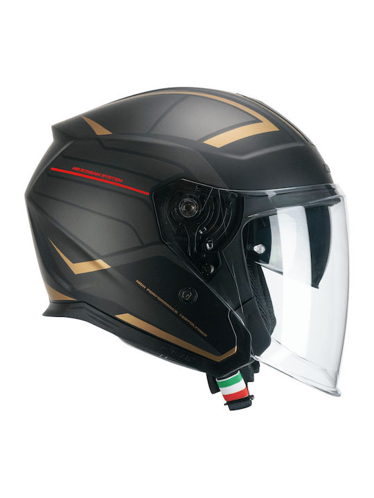 CGM 136S RNA Race Jet cu Sun Visor ECE 22.06 Gri Roșu