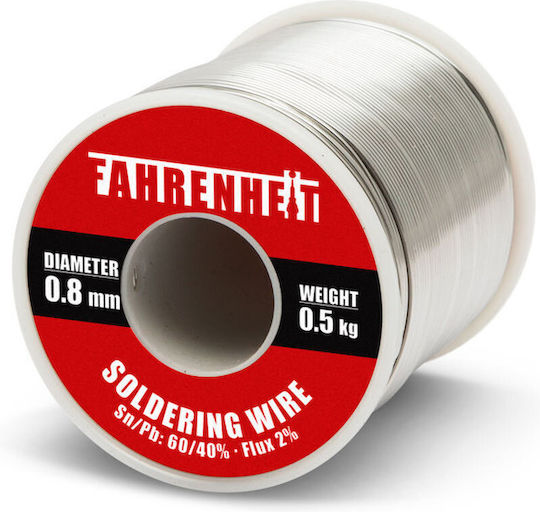 Sârmă de Lipit 0.8mm 0.5kg Sn60 Pb40 Flux 2% Profesională Pentru Lipire Electronică