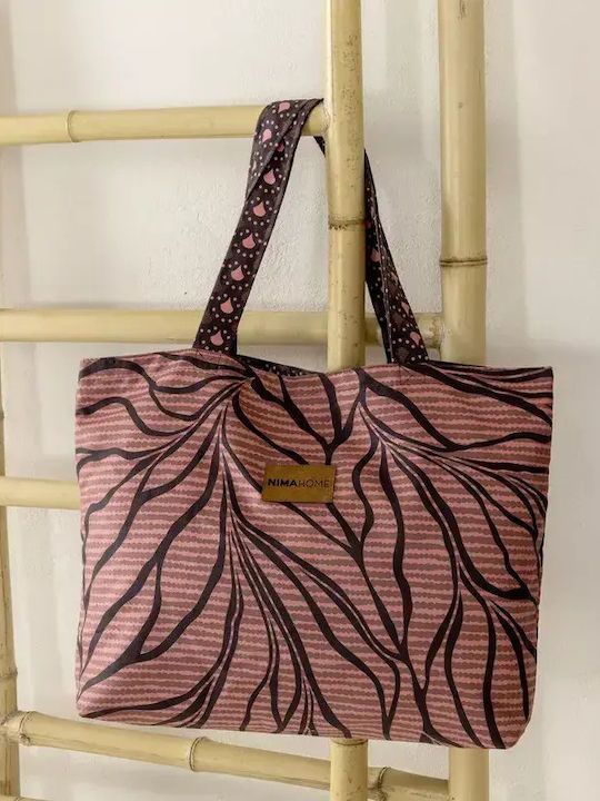 Nima Te Quiero Fabric Purple Beach Bag