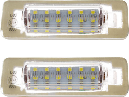 Mercedes W202 W210 Led License Plate Lighting Lamps 2 Pcs Set