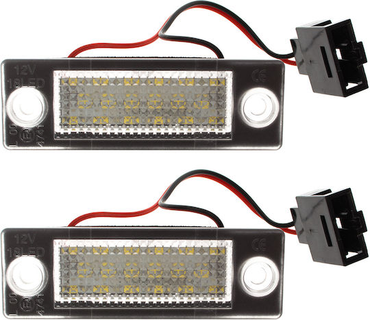 Ford Galaxy Seat Alhambra Vw Sharan Led License Plate Lighting Lamps 2 Pcs Set