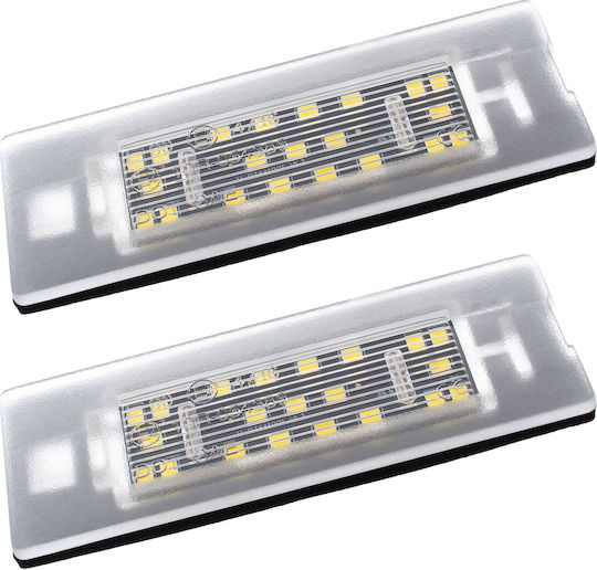 Fiat Panda 2003-2012 Led License Plate Lights 2 Pcs Set