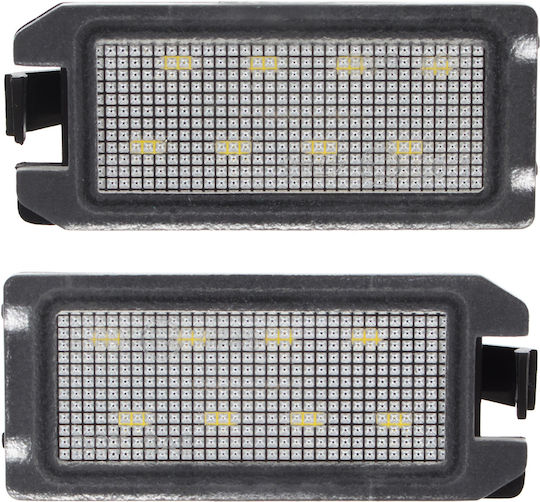 Fiat 500 13-19 LED Kennzeichenbeleuchtungen Satz 2 Stück