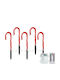 Batteriebetriebene Weihnachtsfigur Zuckerstangen Außeneinsatz 28 cm