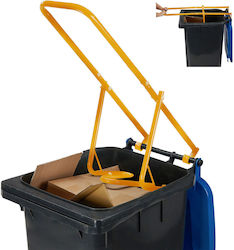 Relaxdays Waste Compactor Bins Yellow 39x95x33 Cm Relaxdays Waste Compactor Bins Yellow 39x95x33 Cm