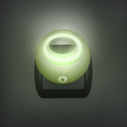 Led Night Light Lamp Light Sensor 1w 230v Auto On Off Green
