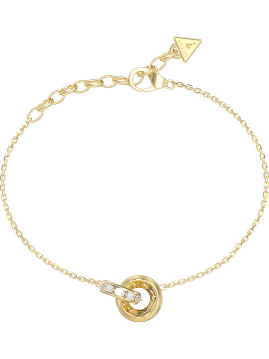 Guess Women's Steel Gold Plated Bracelet 21cm