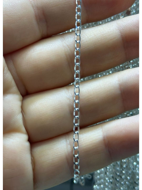 925 Silber Halskette Oval Links 55 Cm 4.12 G Jolie Silber