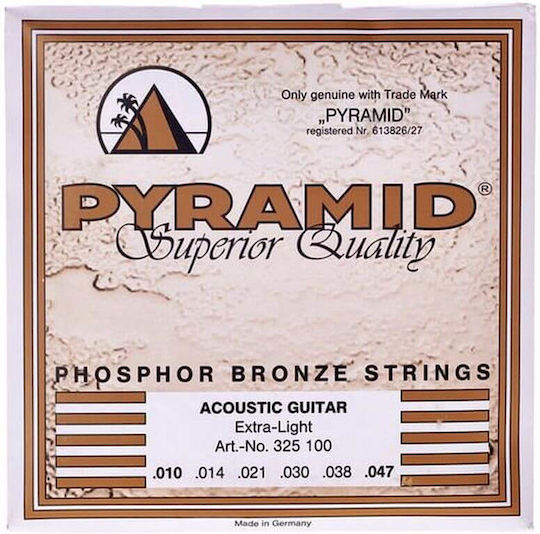 Pyramid Einstellen Phosphor-Bronze Akustikgitarrensaiten 10 - 47