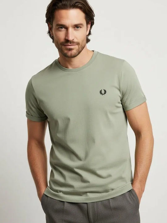 Fred Perry Μπλούζα Κοντομάνικη Πράσινη